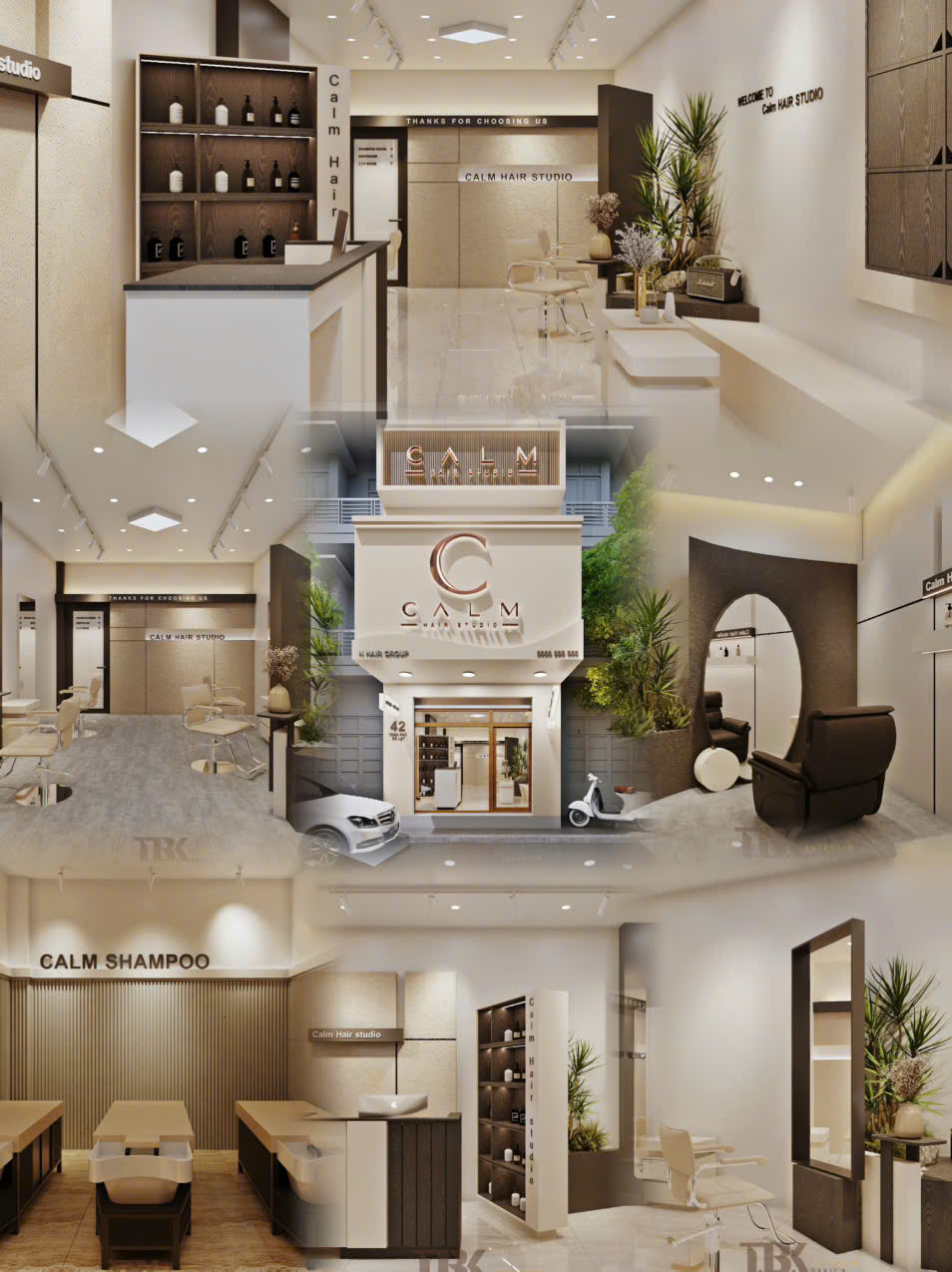 Không gian chi nhánh CALM HAIR STUDIO Đà Lạt